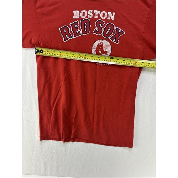 1987 BOSTON RED SOX vintage faded baseball tee t-shirt Size Large Trench MLB - Picture 9 of 10